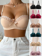 Soutien-gorge à fleurs brodées pour femmes