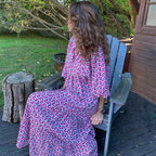 Robe longue à volants pour femmes