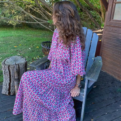 Robe Longue Femme – Détails Volants