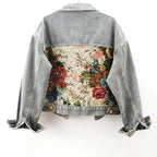 Veste en jean à manches longues pour femmes