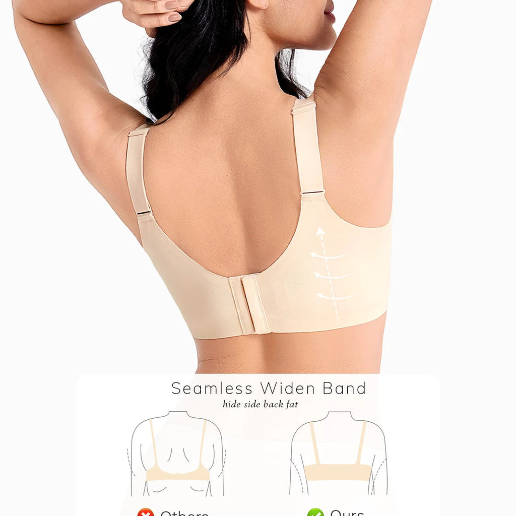 Soutien-gorge sans couture Push Up profond V plongeant pour femmes