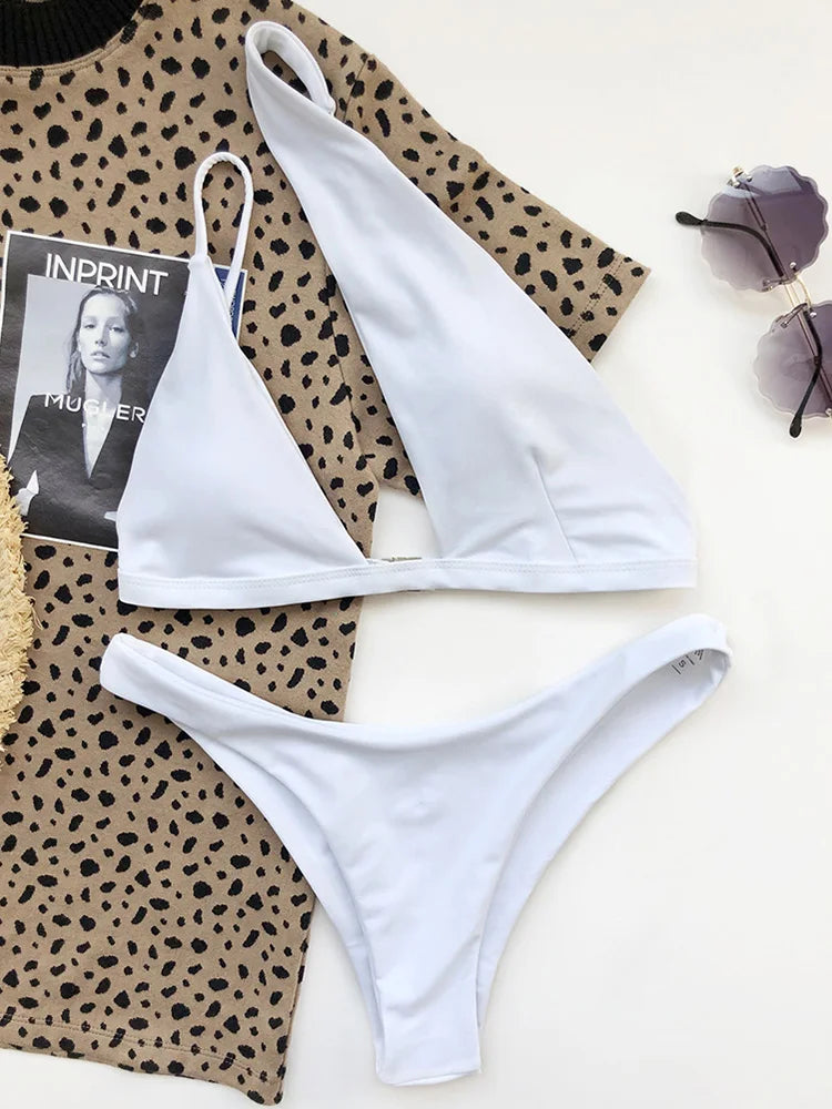 Maillot de Bain 2 Pièces Femme – Une Épaule