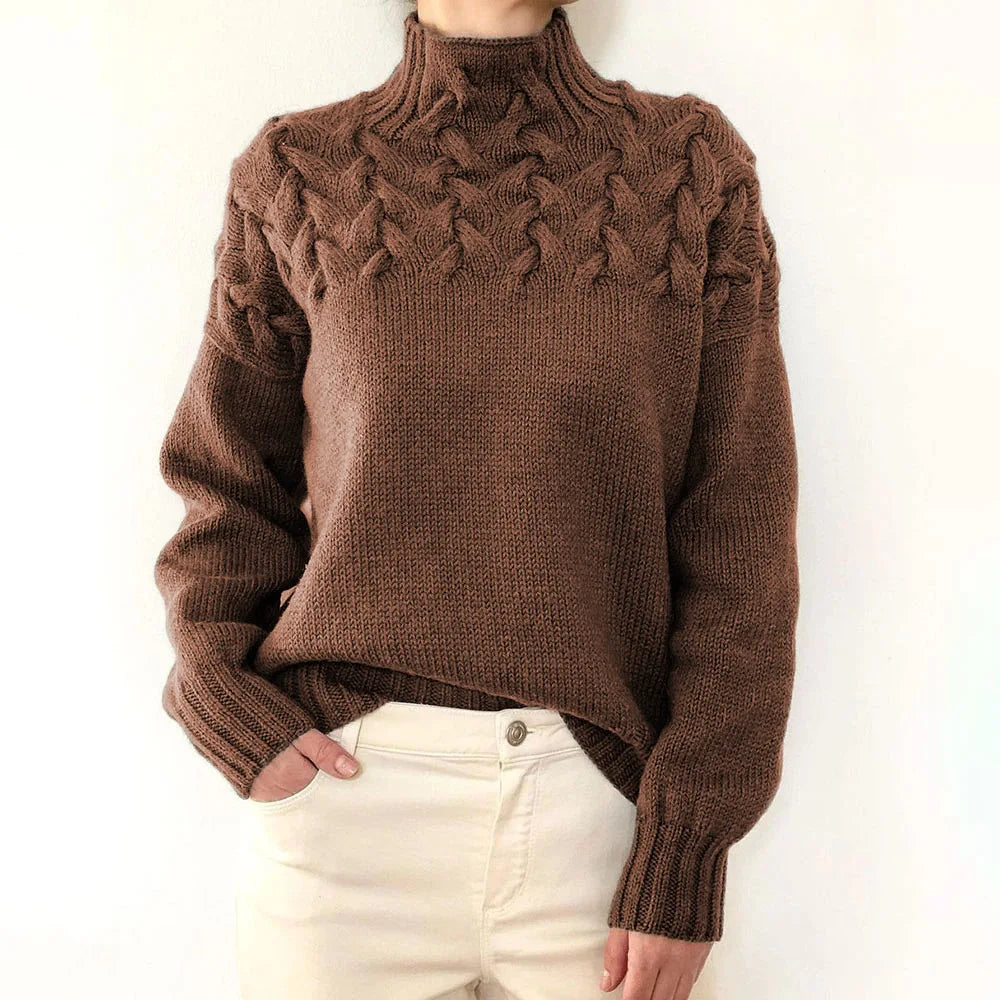 Pull en maille à manches longues pour femmes
