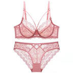 Ensemble de soutien-gorge Push Up Sexy en dentelle pour femmes