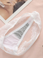 Ensemble soutien-gorge sexy brodé en dentelle pour femmes