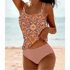 Maillot de bain 2 pièces taille haute pour femmes