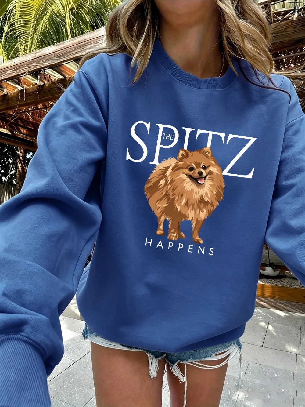 Sweat-shirts imprimés The Spitz Happens pour femmes