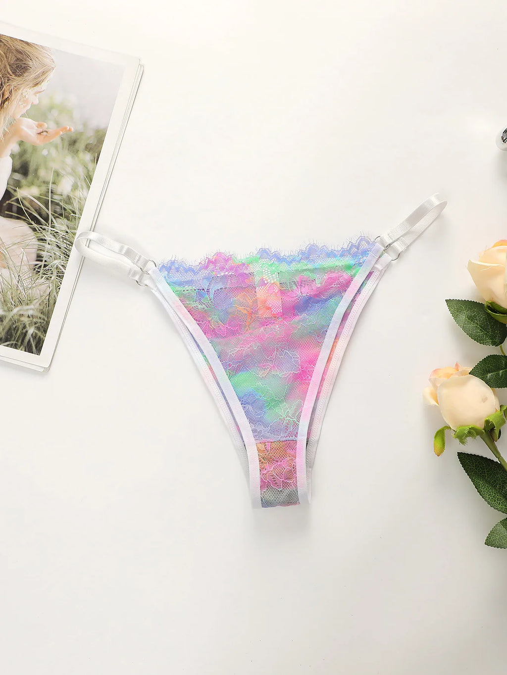 Ensemble soutien-gorge et string coloré pour femmes