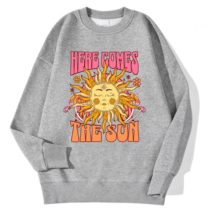 Sweat à Capuche Femme – Imprimé Léopard, Citrons et Soleil