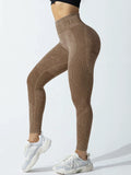 Leggings taille haute sans couture pour femmes