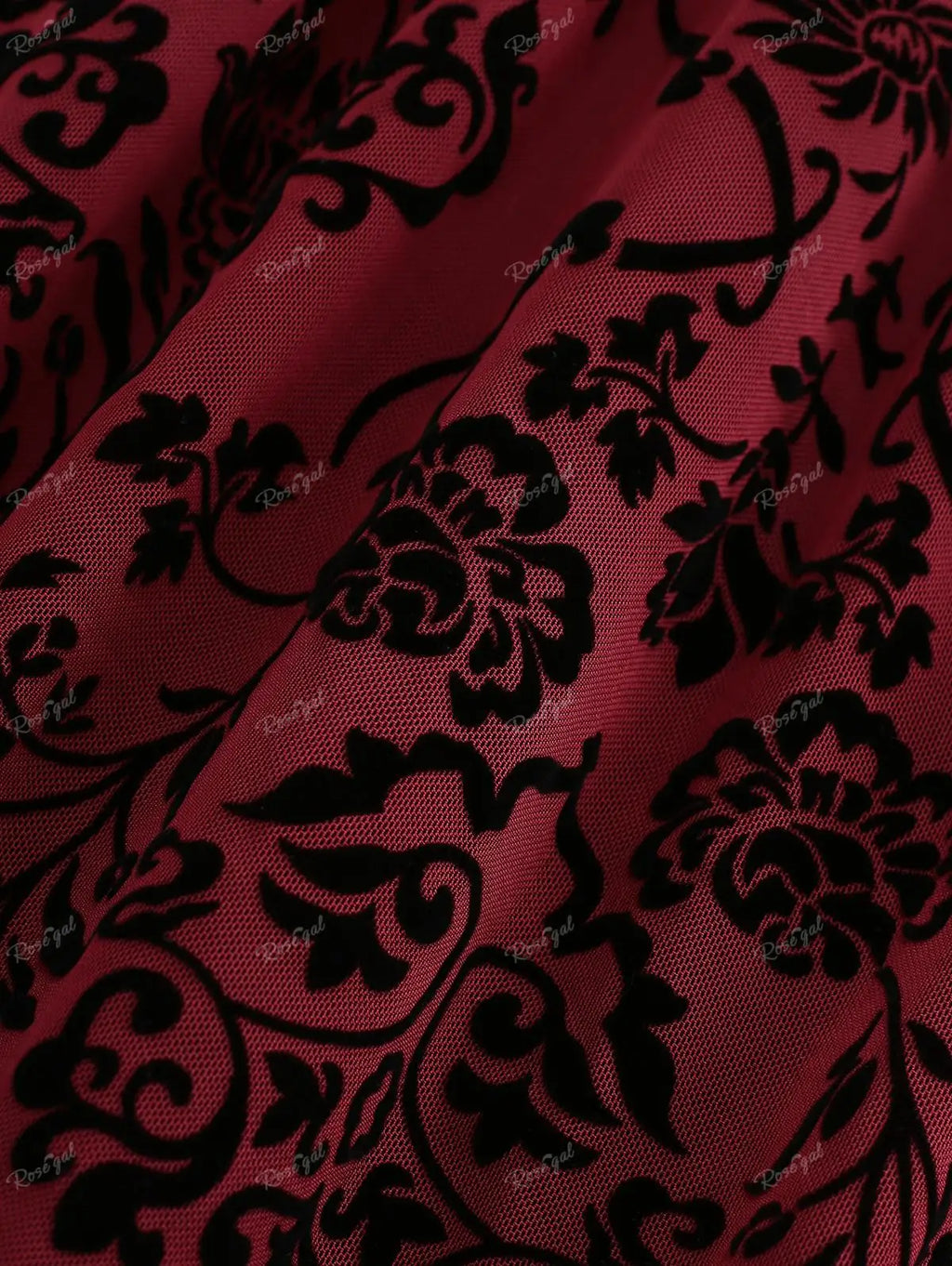 Robe en maille superposée à fleurs vintage pour femmes