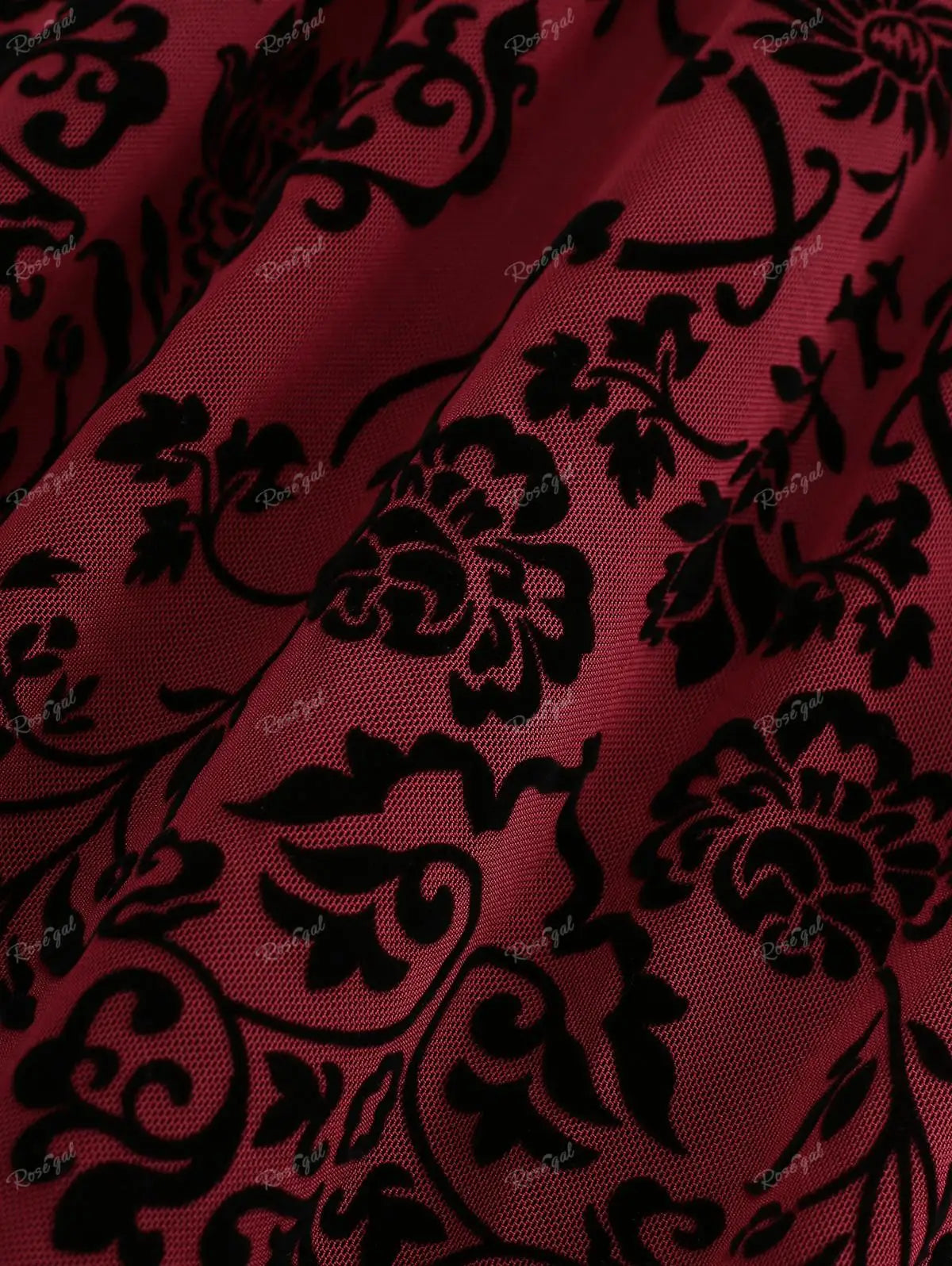 Robe en maille superposée à fleurs vintage pour femmes