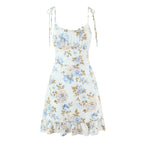 Robe courte imprimée florale pour femmes