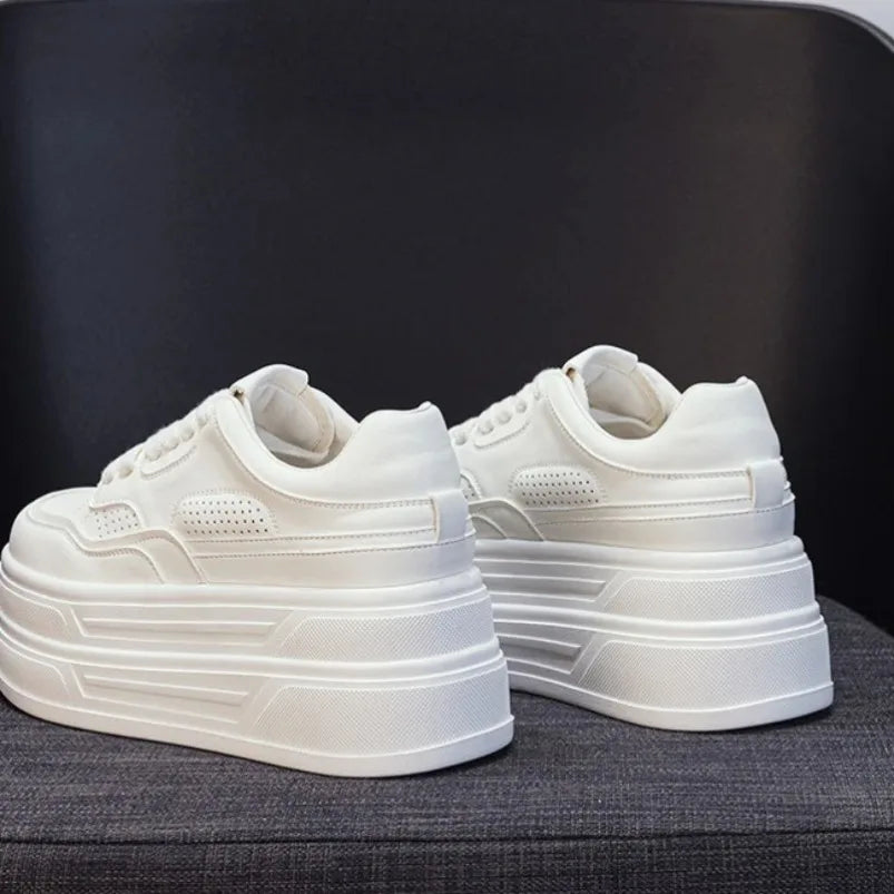 Baskets en cuir véritable pour femmes