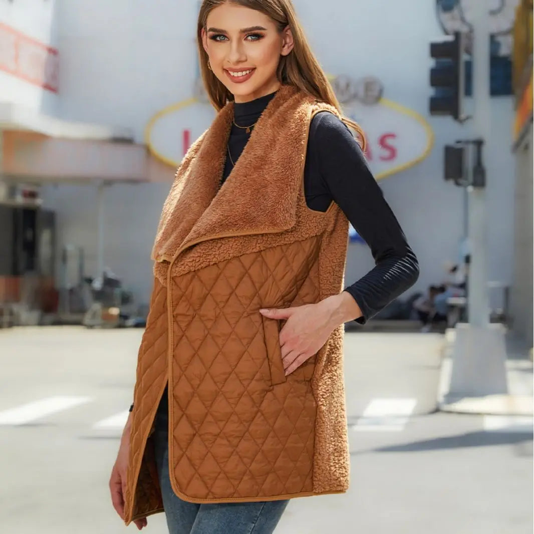 Gilets décontracté ample sans manches pour femmes