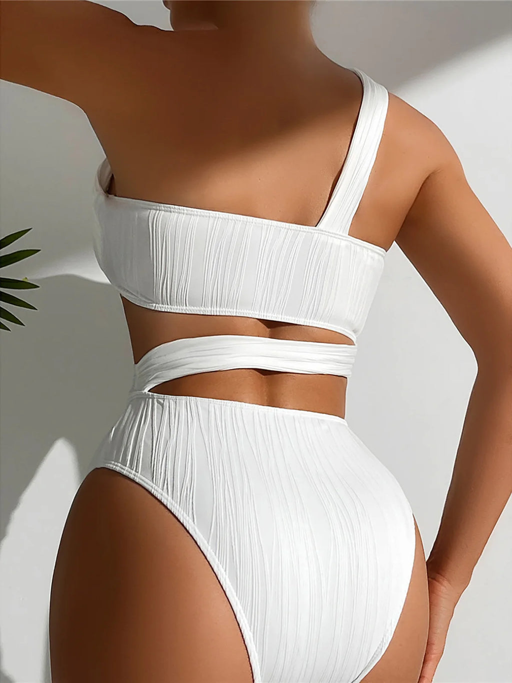 Maillot de bain une pièce asymétrique pour femmes