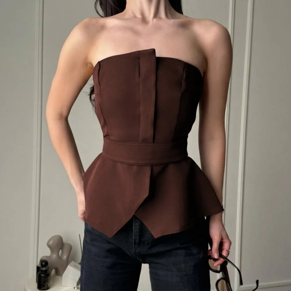 Débardeur Asymétrique Femme – Doux et Chic