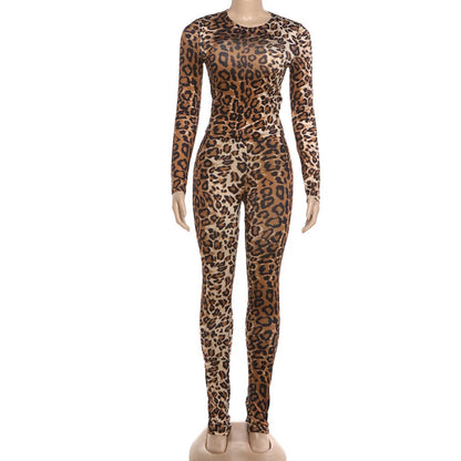 Ensemble femme léopard débardeur et legging
