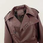 Blousons bomber en similicuir pour femmes
