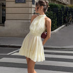 Robe mini sans manches pour femmes