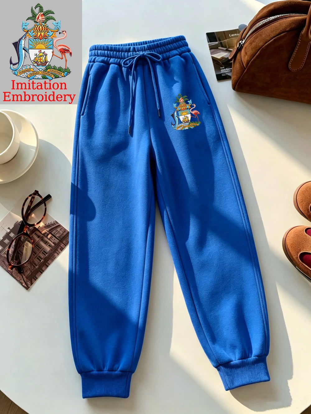 Pantalon de jogging imprimé emblème des Bahamas pour femmes