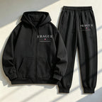 Ensemble 2 pièces sweat à capuche zippé et pantalon de survêtement pour femmes