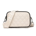 Sac bandoulière brodé en cuir véritable tendance pour femmes