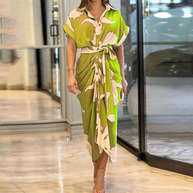 Robe à lacets taille haute pour femmes