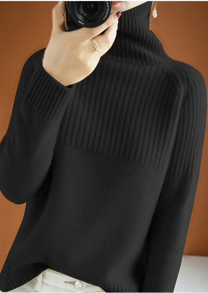 Pull Ample Femme – Maille et Col Roulé