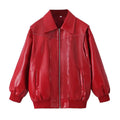 Veste en cuir PU pour femmes
