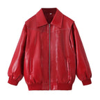 Veste en cuir PU pour femmes