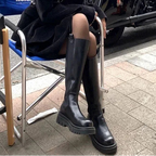 Bottes à talons carrés pour femmes