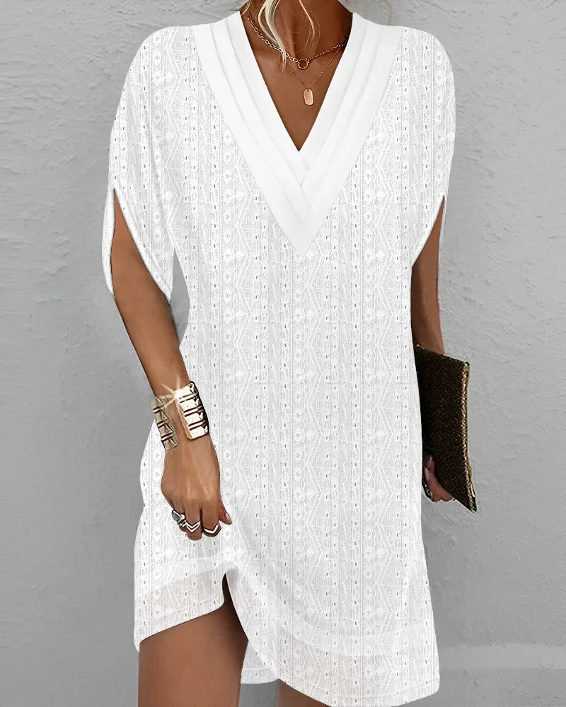 Mini robe à manches mi-longues pour femmes