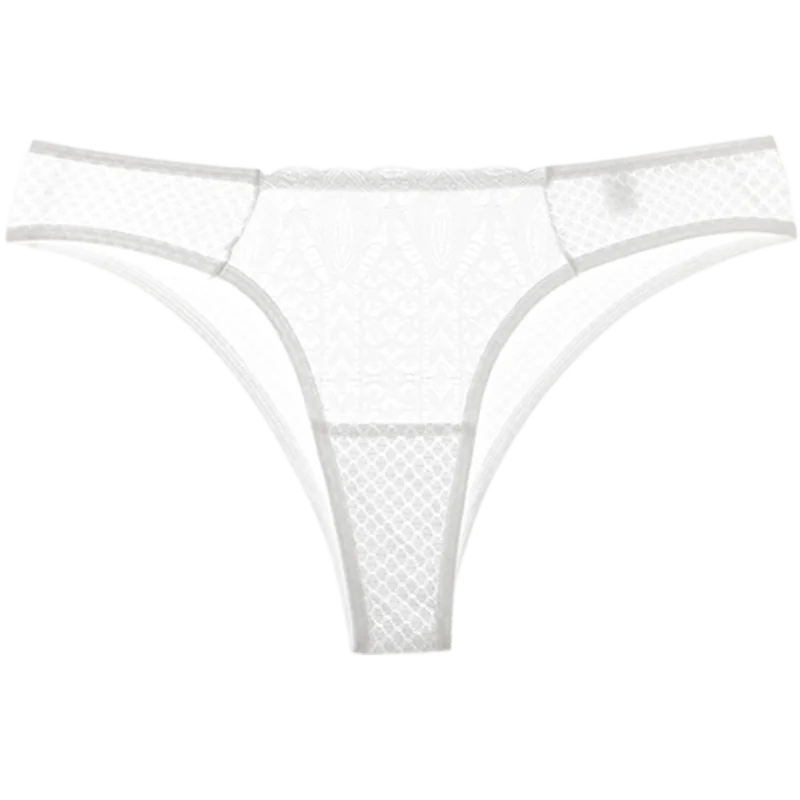 Culotte transparent en dentelle ajourée pour femmes