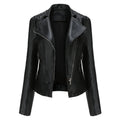 Veste en similicuir souple pour femmes