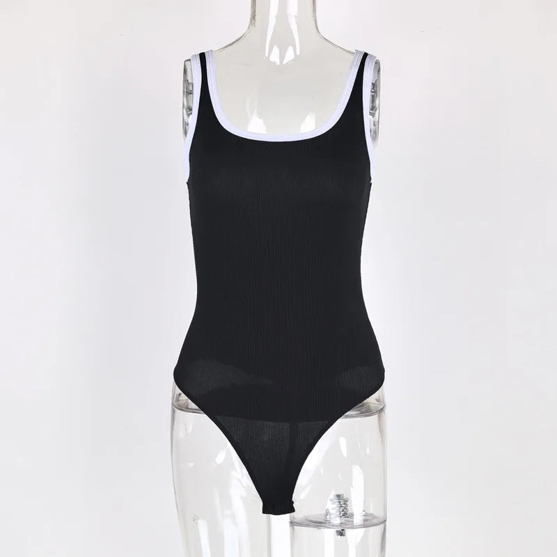 Body sans manches, col rond pour femmes