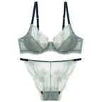 Ensemble de sous-vêtements français ultra fins soutien-gorge et culotte pour femmes
