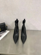 Bottines fines à talon haut et bout pointu, pour femmes