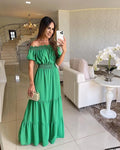 Robe d'été à manches courtes pour femmes