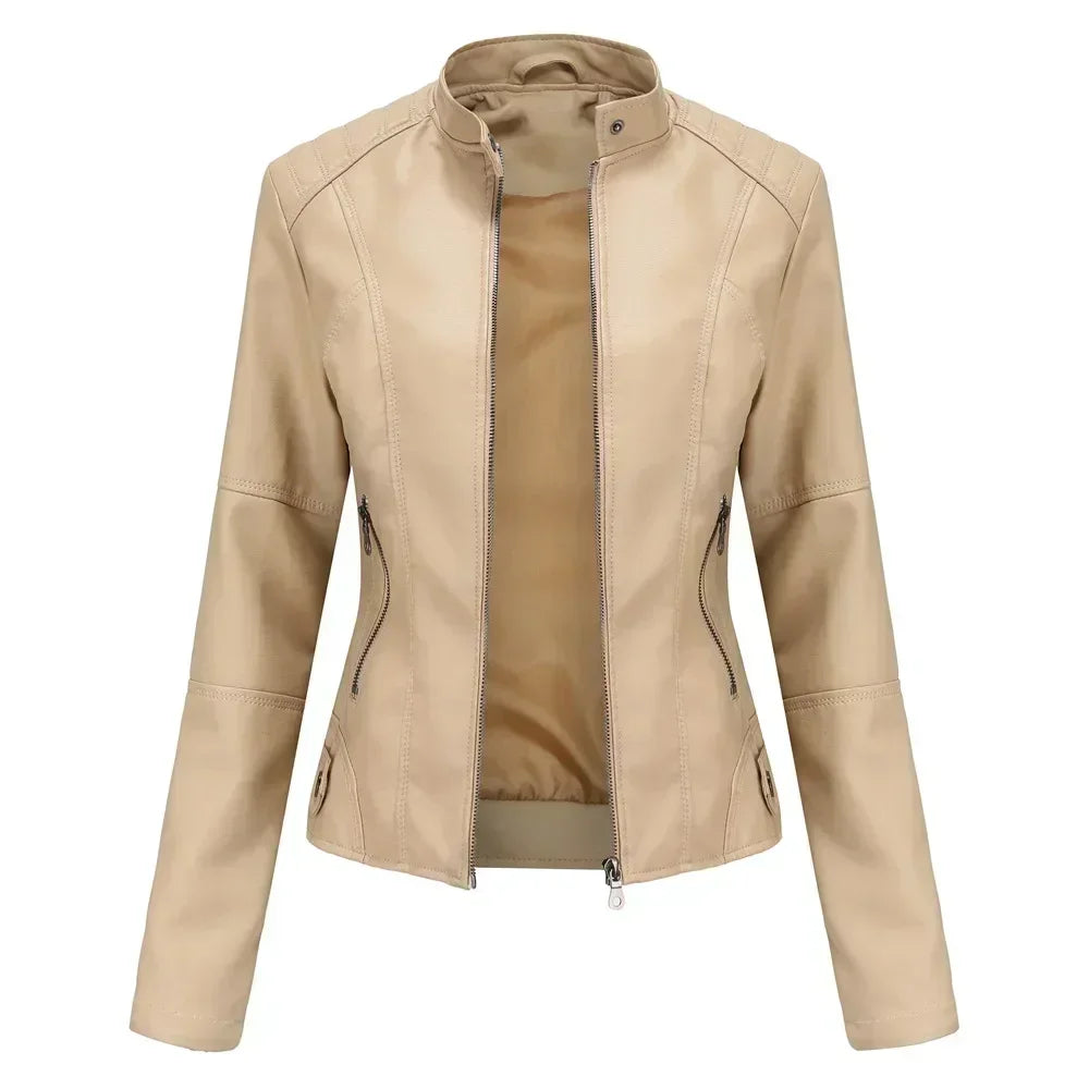 Veste en Faux cuir pour femmes