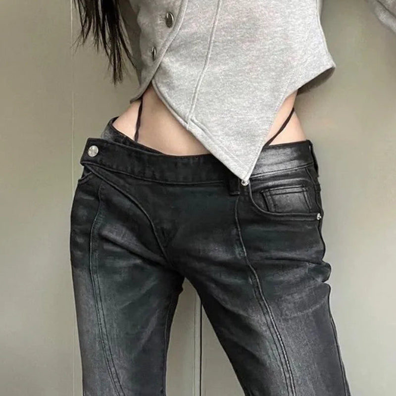 Jean taille basse pour femmes