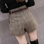 Short cargo taille haute pour femmes