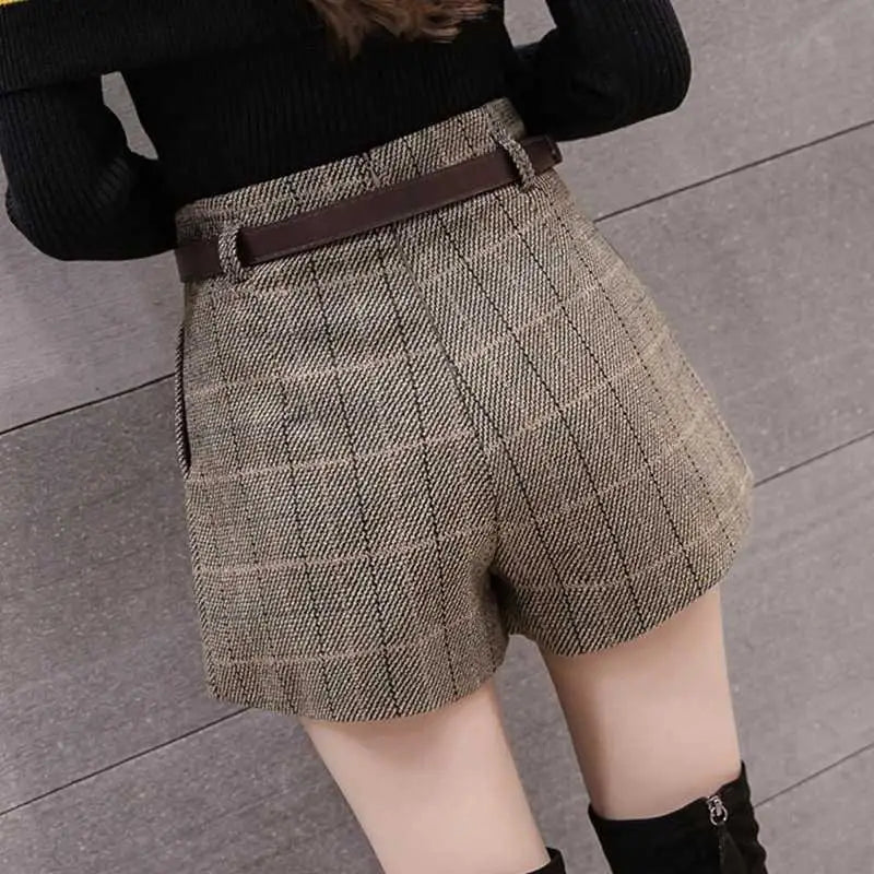 Short cargo taille haute pour femmes