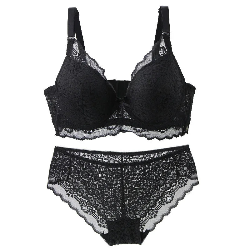 Ensemble de soutien-gorge Push Up et culotte pour femmes