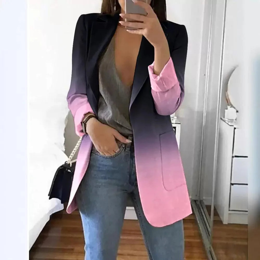 Blazer élégant à manches longues pour femmes