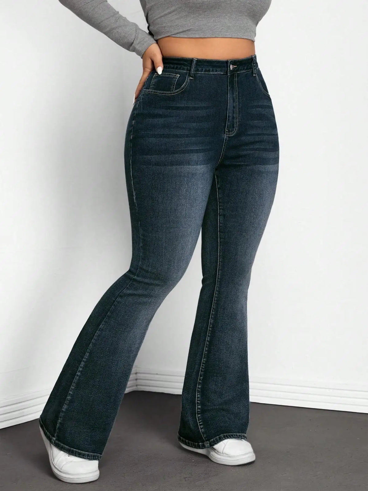 Jean Évasé Taille Haute Femme – Grande Taille