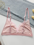 Soutien-gorge avec dentelle, sans armatures pour femmes