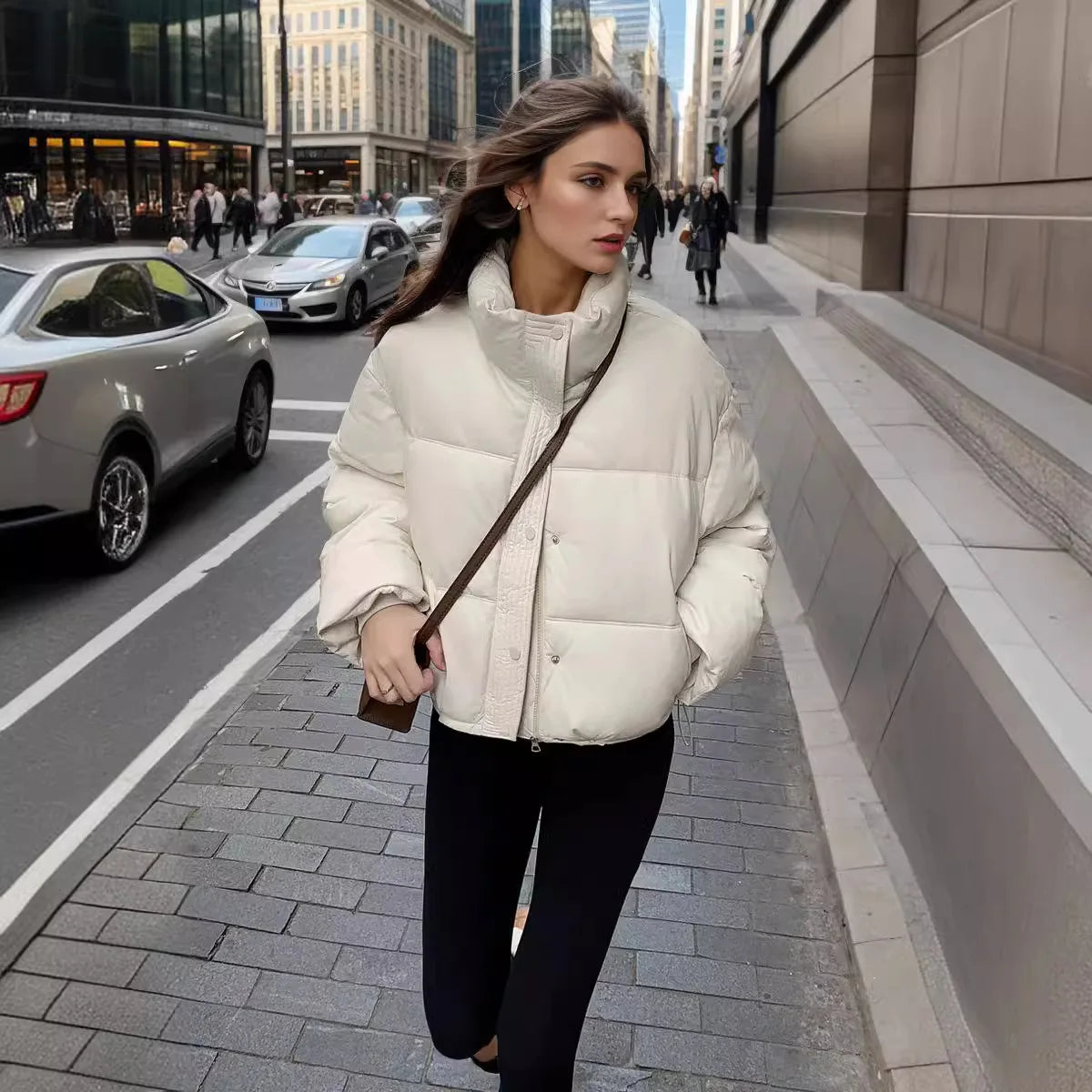 Veste en similicuir pour femmes