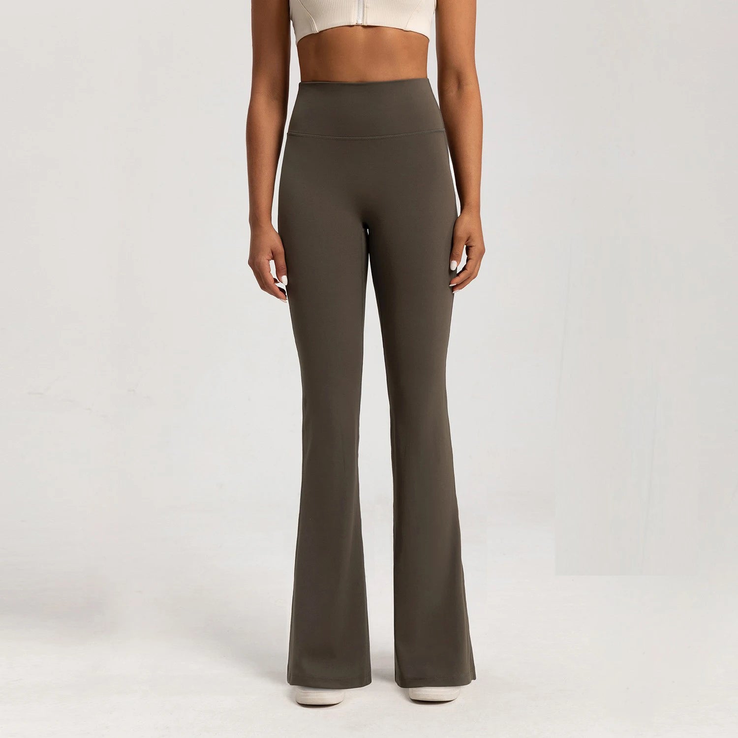 Leggings taille haute pantalons à jambes larges bas respirant pour femmes