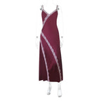 Robe longue en dentelle pour femmes